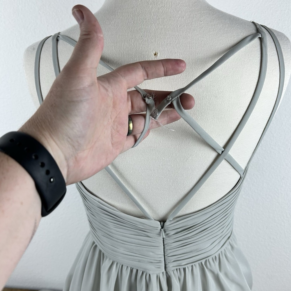 Sorella Vita Long Formal‎ Dress Bridesmaid Dress Party Dress Sea Glass Sz 10 - Picture 8 of 16